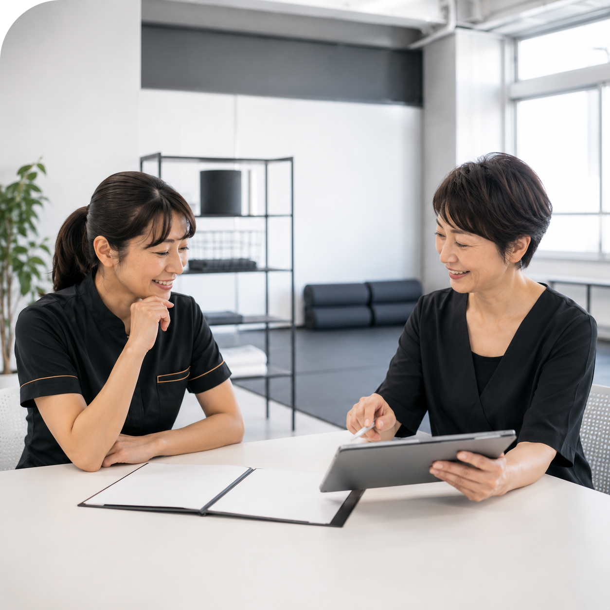 資格認定講習の相談・指導風景